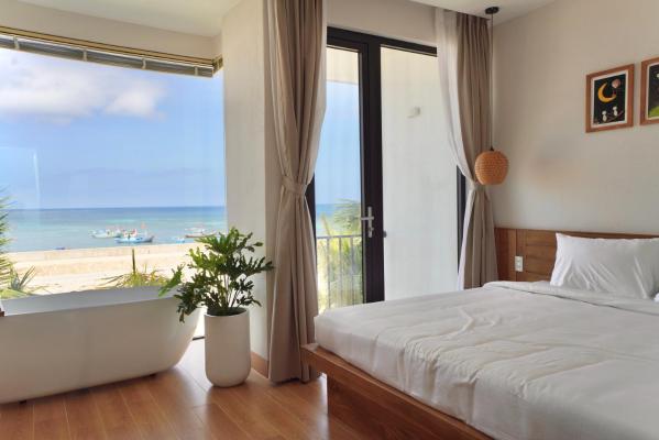 Phòng Deluxe Giường Đôi Với Ban Công và Tầm Nhìn Ra Biển