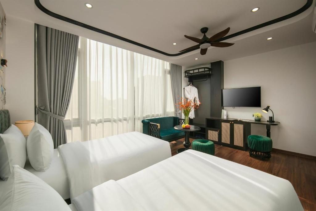 Phòng 2 Giường Đơn Nhìn Ra Thành Phố
