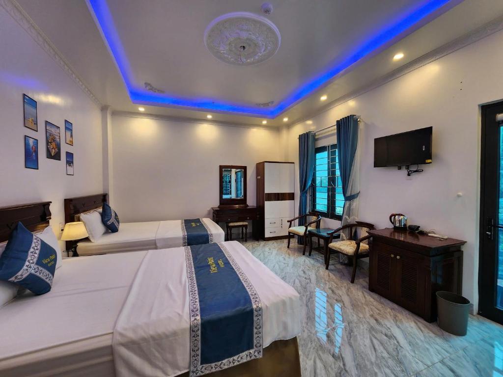 Phòng Giường Đôi/2 Giường Đơn Nhìn Ra Biển Ở Mặt Bên