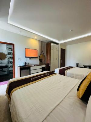 Phòng 2 giường đơn có ban công
