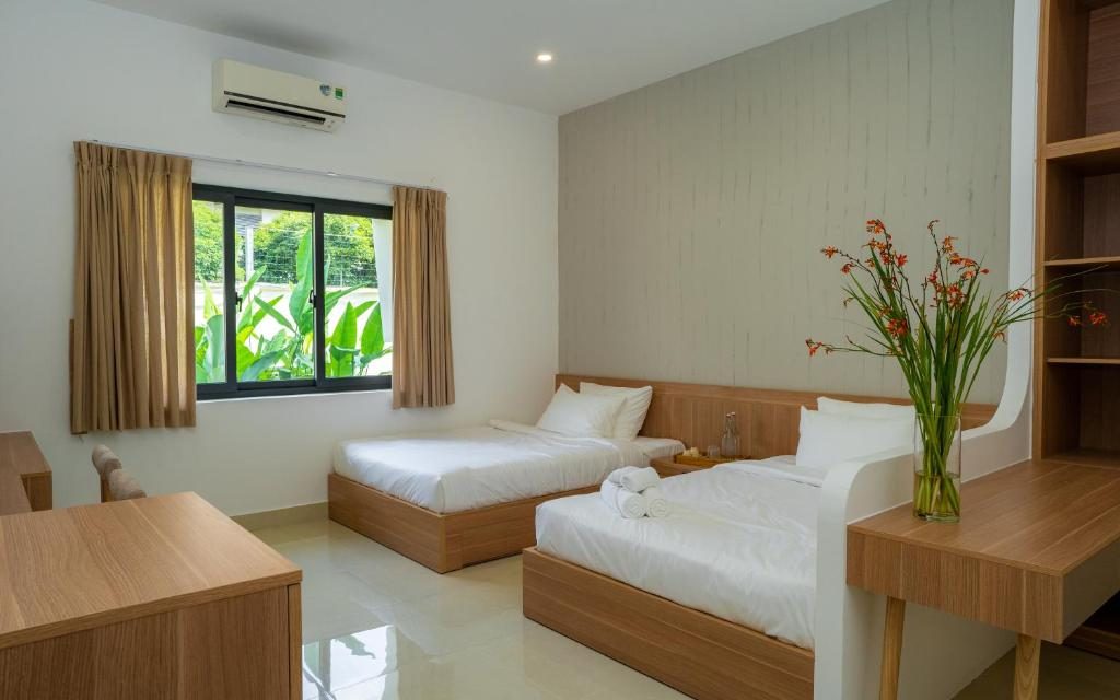 Phòng Superior 2 Giường Đơn Nhìn Ra Vườn
