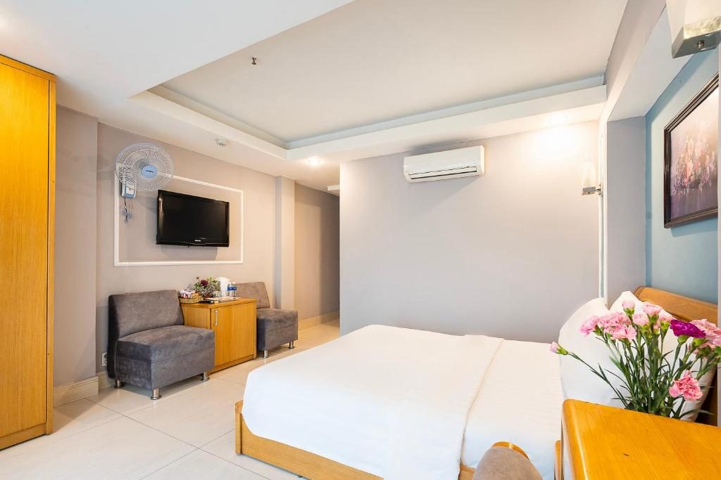 Phòng Deluxe Giường Đôi Nhìn Ra Thành Phố