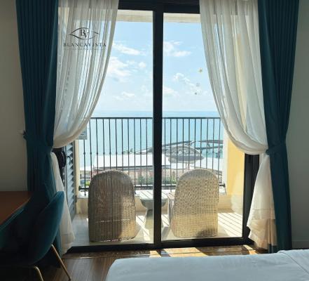 Phòng Deluxe Giường Đôi Với Ban Công và Tầm Nhìn Ra Biển