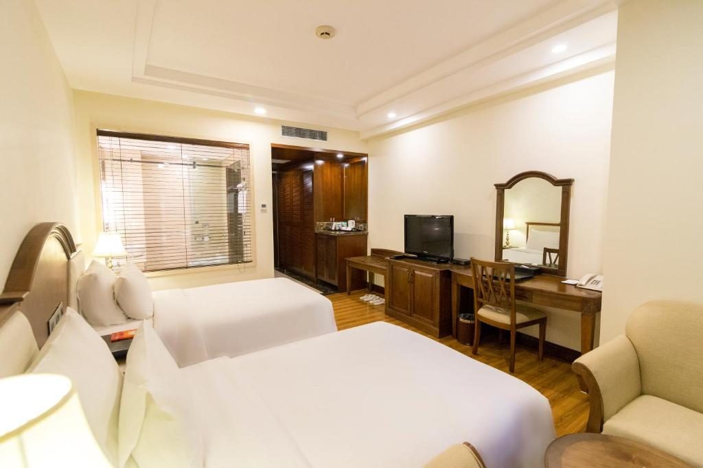 Phòng Superior 2 giường đơn nhìn ra đồi