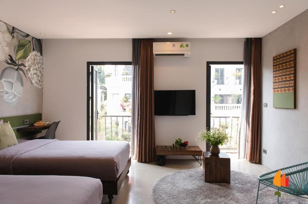 Phòng Deluxe Giường Đôi/2 Giường Đơn Có Ban Công