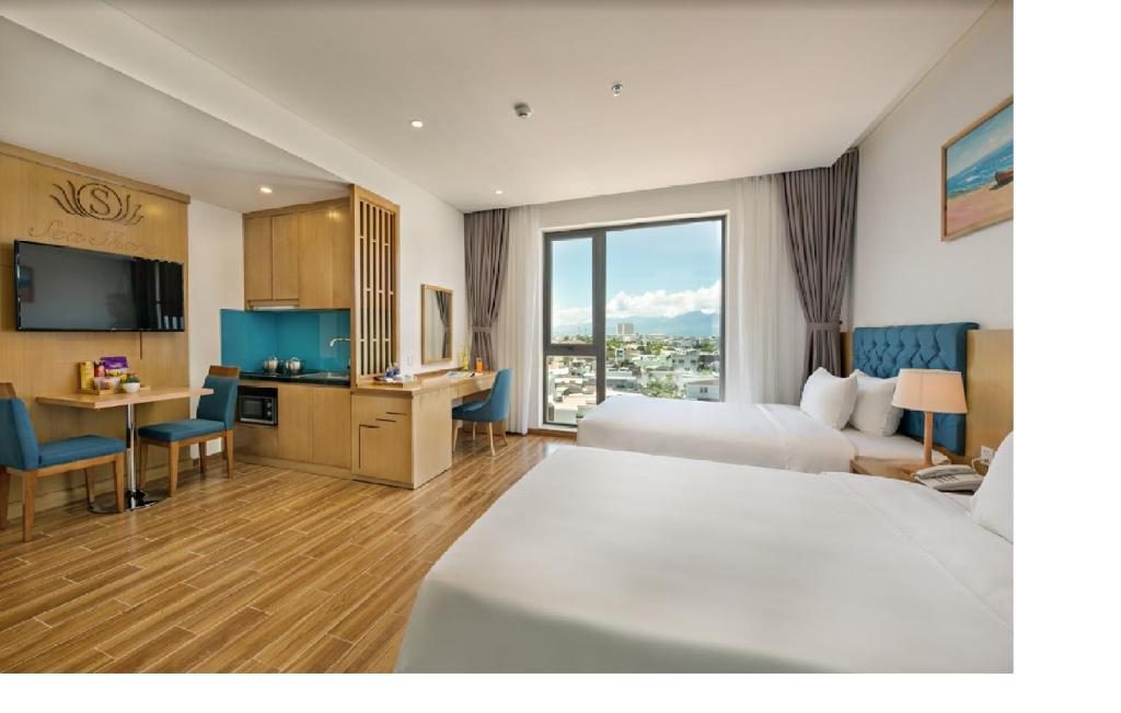 Studio 2 Giường Đơn Nhìn Ra Thành Phố
