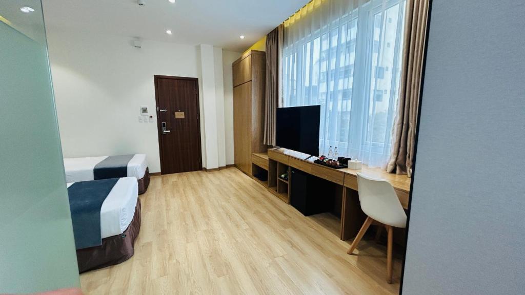 Phòng 2 Giường Đơn Nhìn Ra Thành Phố