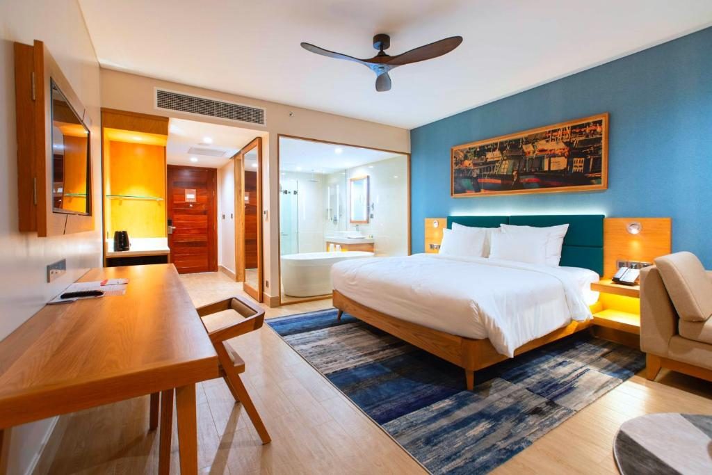 Bungalow Premier Giường Đôi Có Ban Công Và Tầm Nhìn Ra Biển
