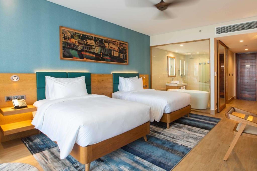 Bungalow Premier 2 Giường Đơn Có Ban Công Hướng Vườn