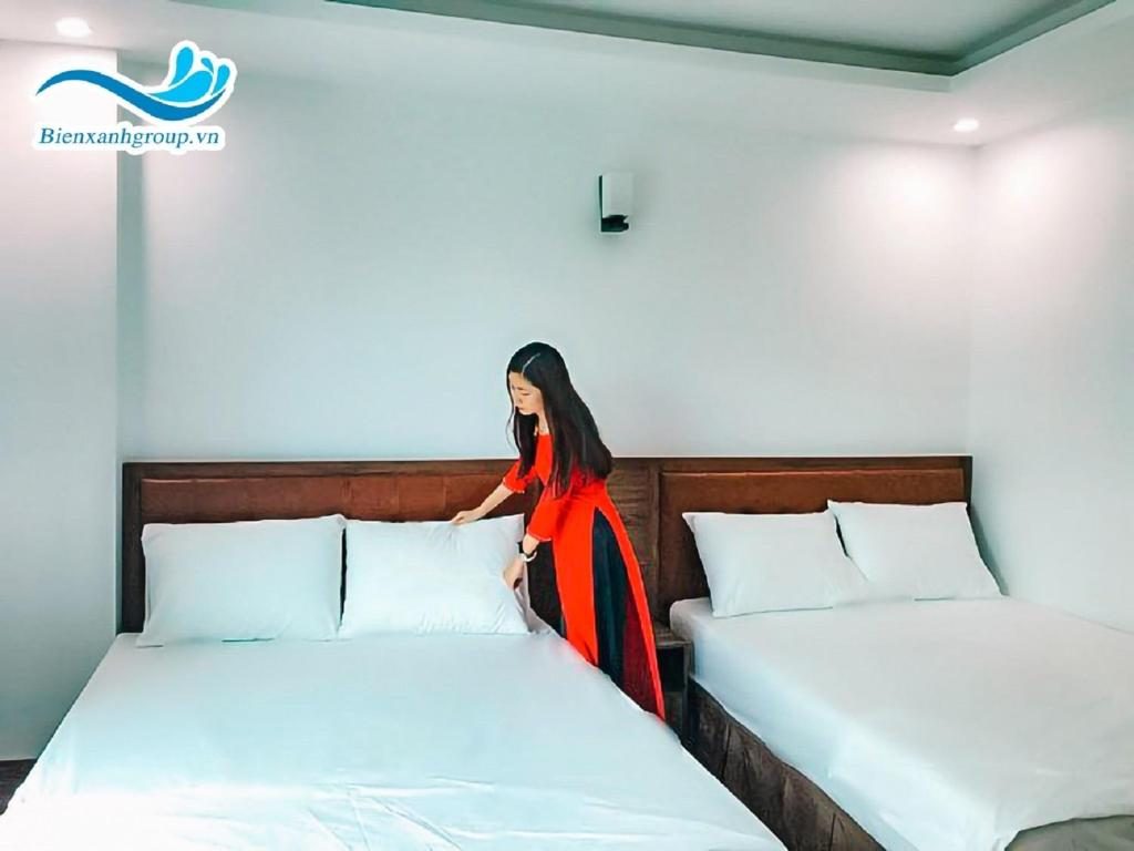 Phòng Deluxe Giường Đôi Với Ban Công và Tầm Nhìn Ra Biển