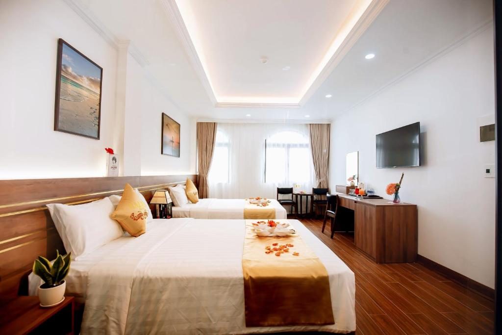 Phòng 2 giường đơn có ban công